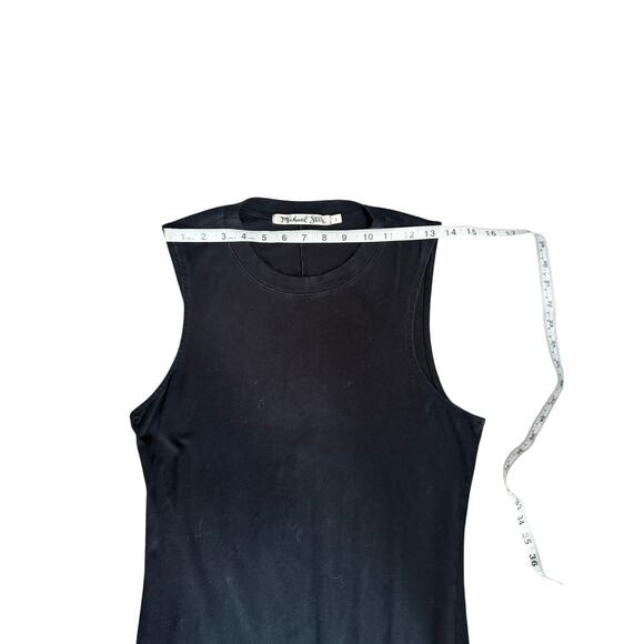 MICHAEL STARS Midi Tank Dress in Black Sz Large - Picture 9 of 9